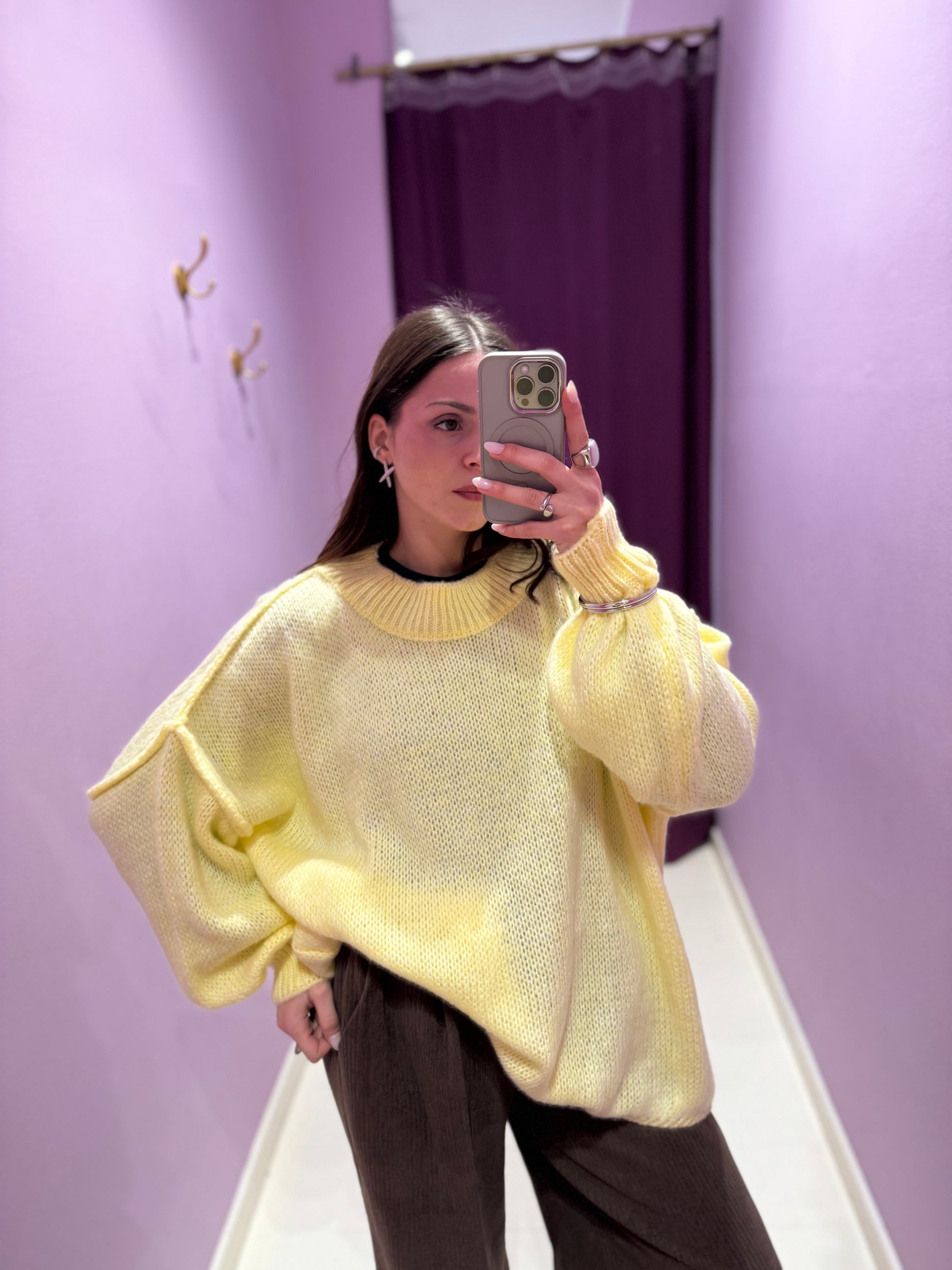 Maglione Eva Giallo Burro