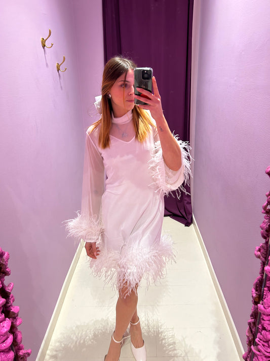 Dress Plume Bianco