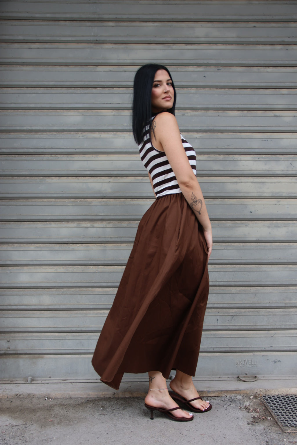 Abito Stripes Choco