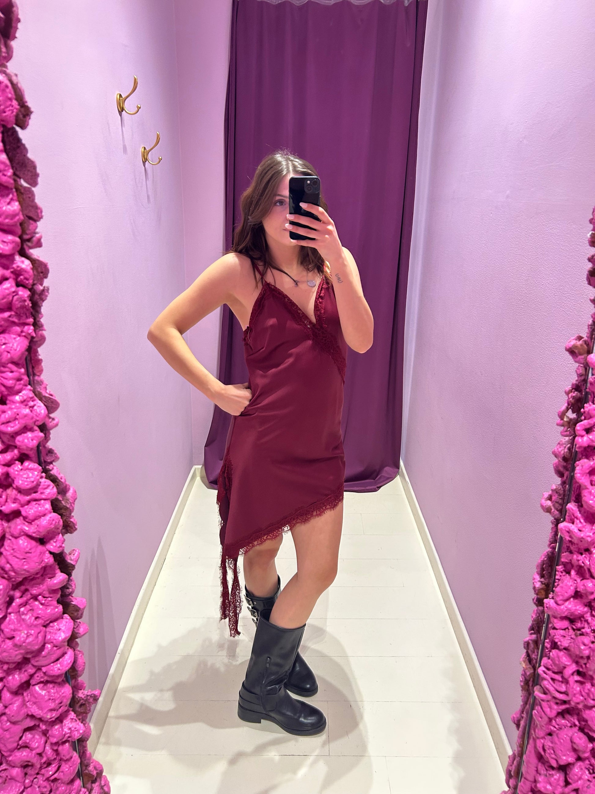 Sottoveste Agata Bordeaux