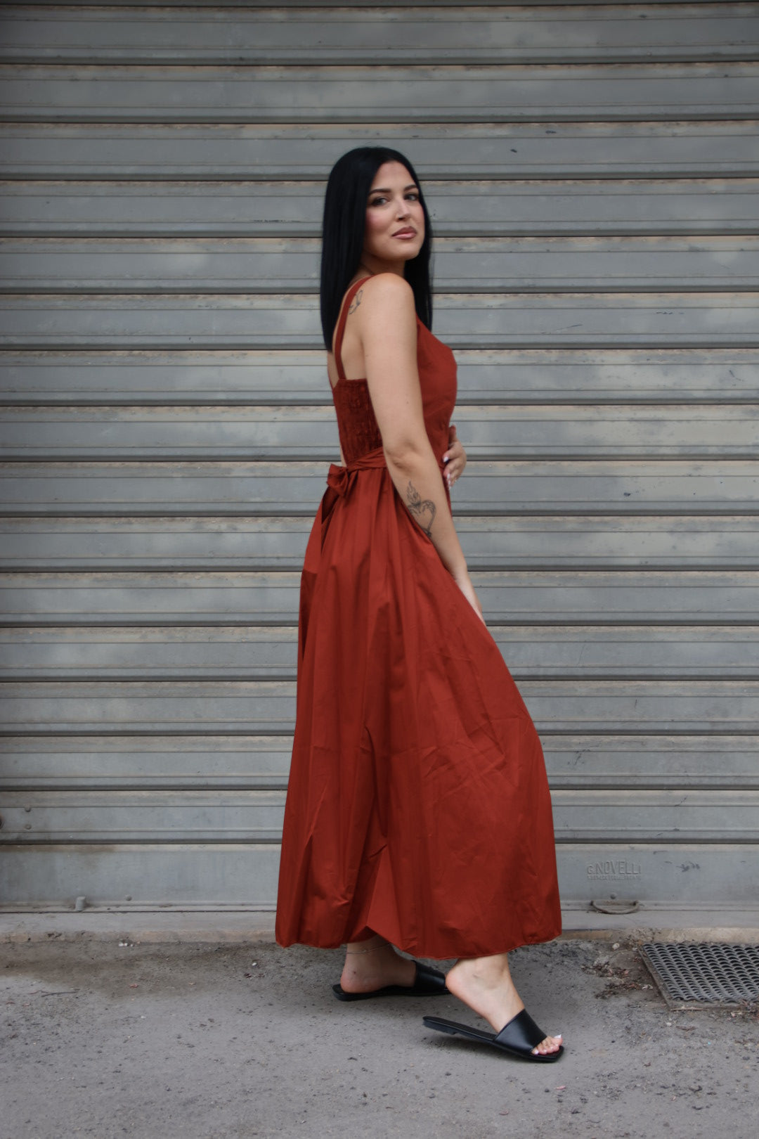 Vestito Corinne Ruggine
