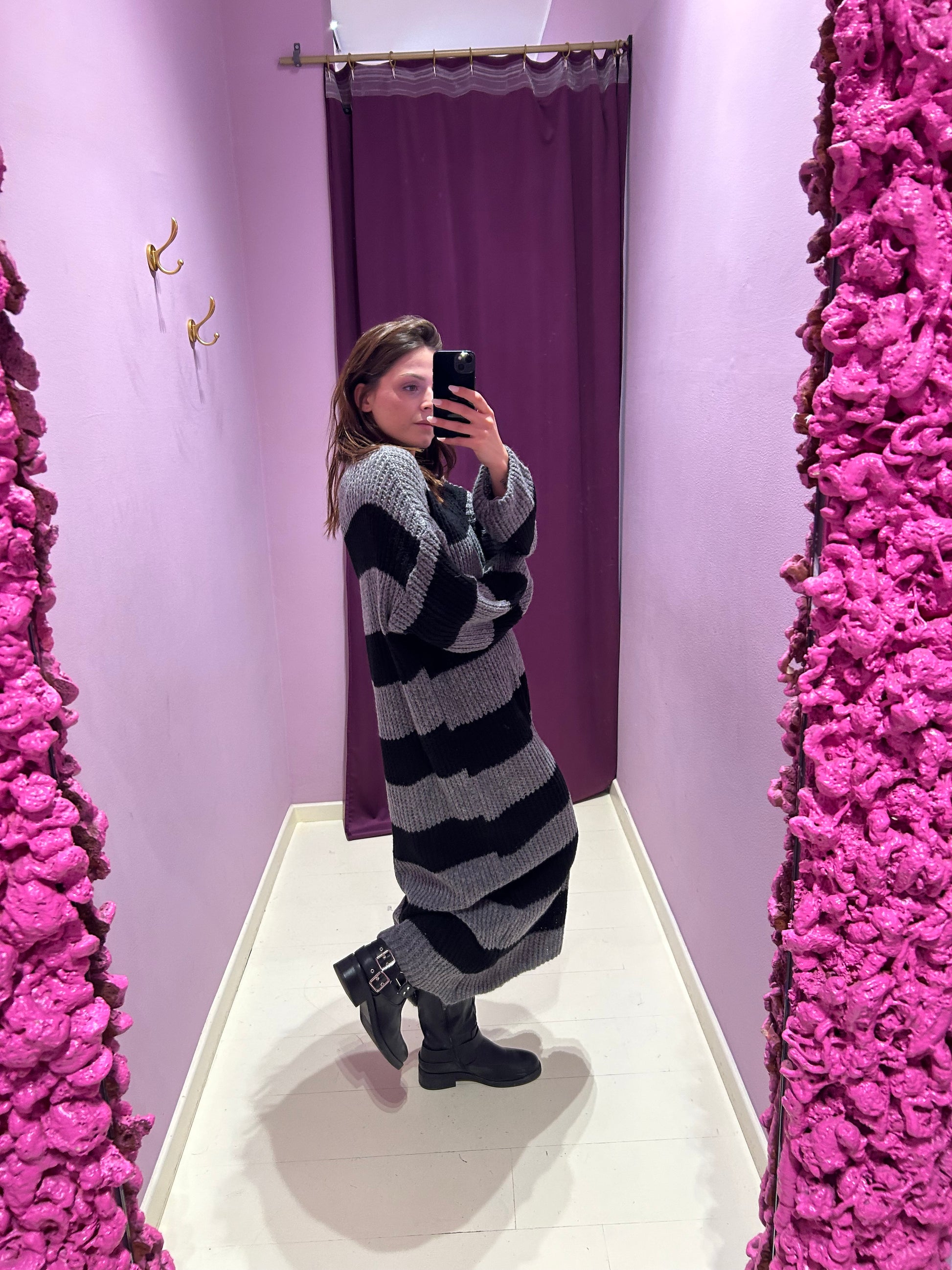 Maxi Vestito Nemo Grigio