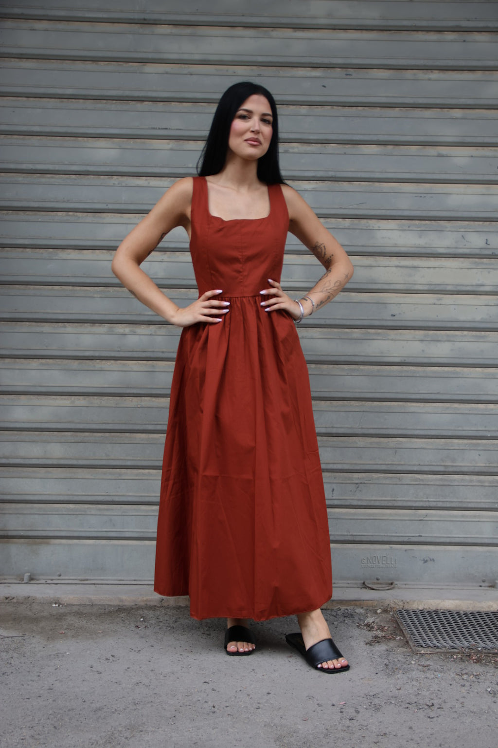 Vestito Corinne Ruggine