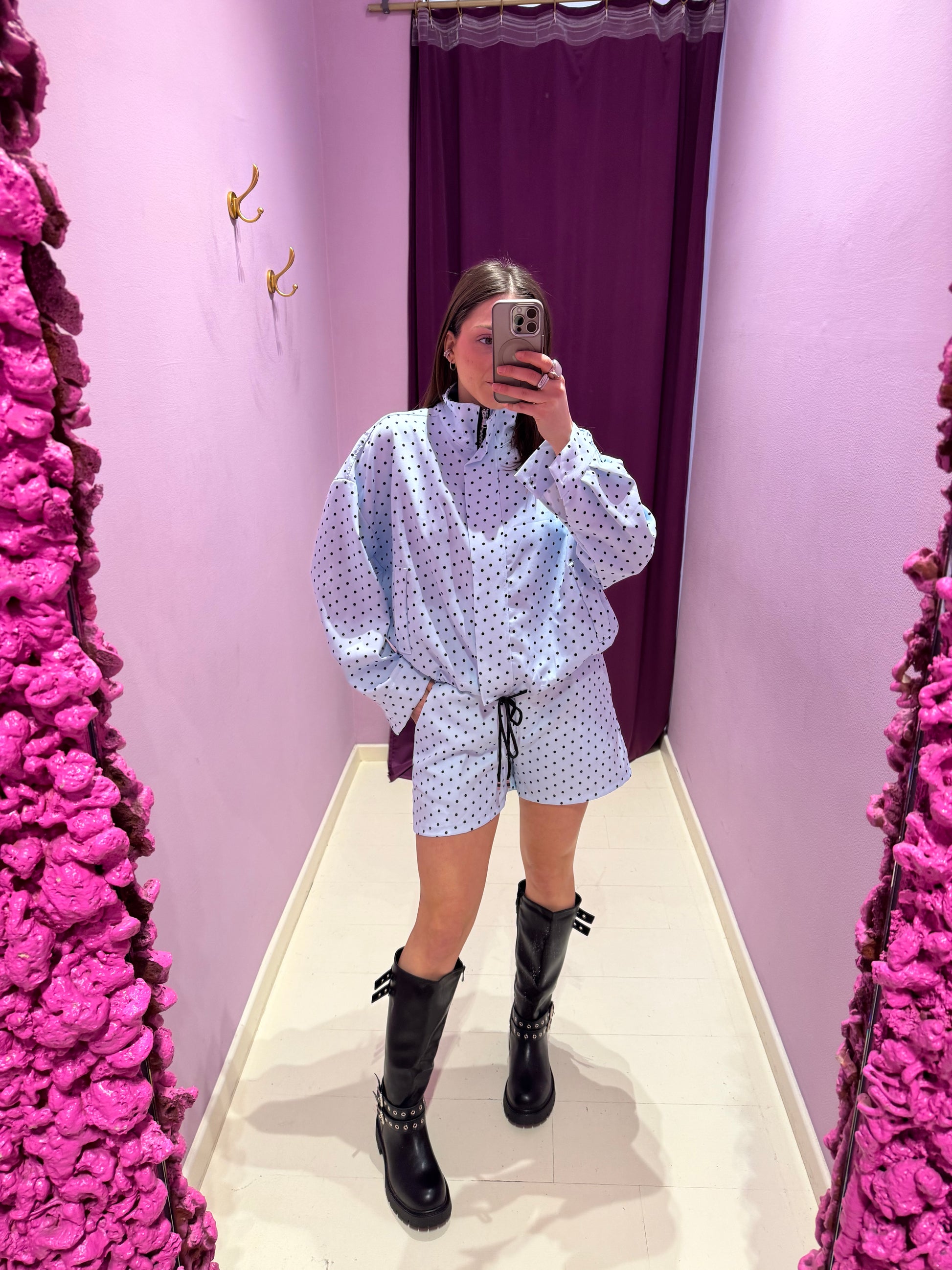 Coordinato Polka Celeste