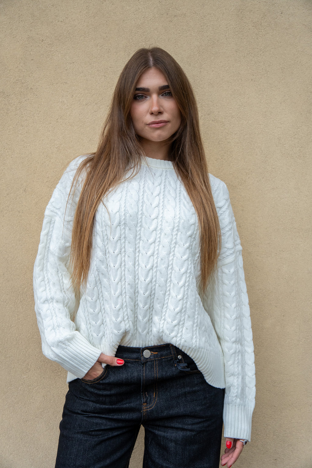 Maglione Camille Bianco