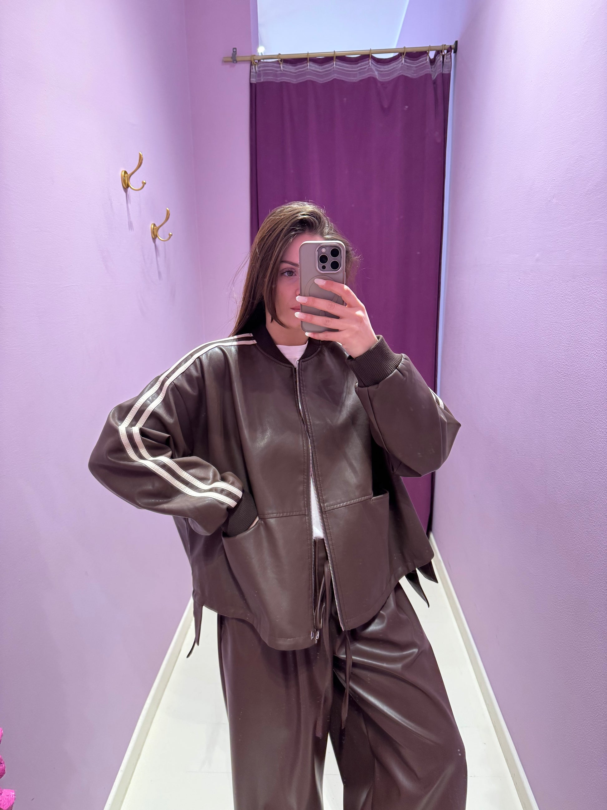 Bomber Rosalia Marrone