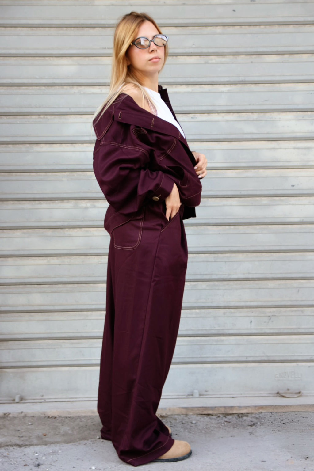 Pantalone Ellen Bordeaux