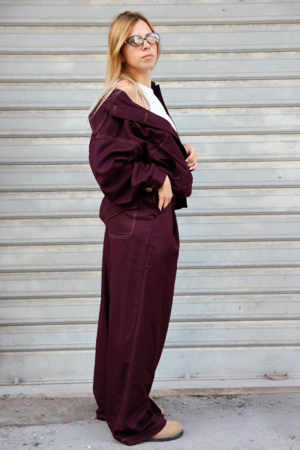 Pantalone Ellen Bordeaux