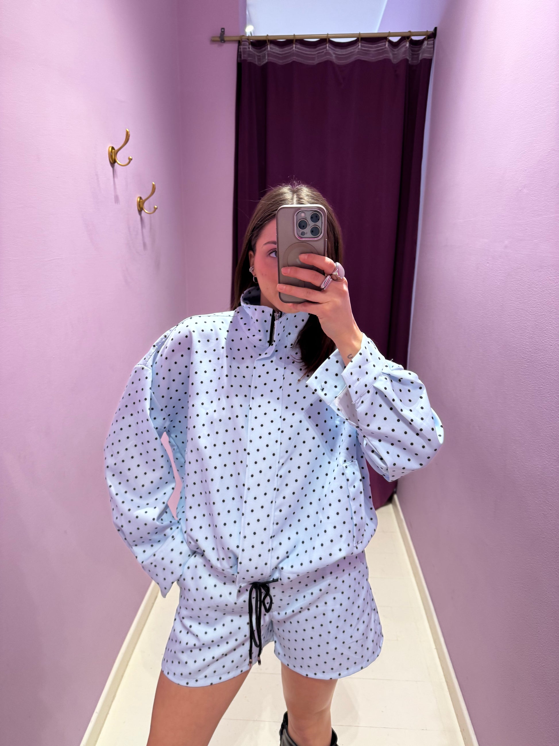 Coordinato Polka Celeste