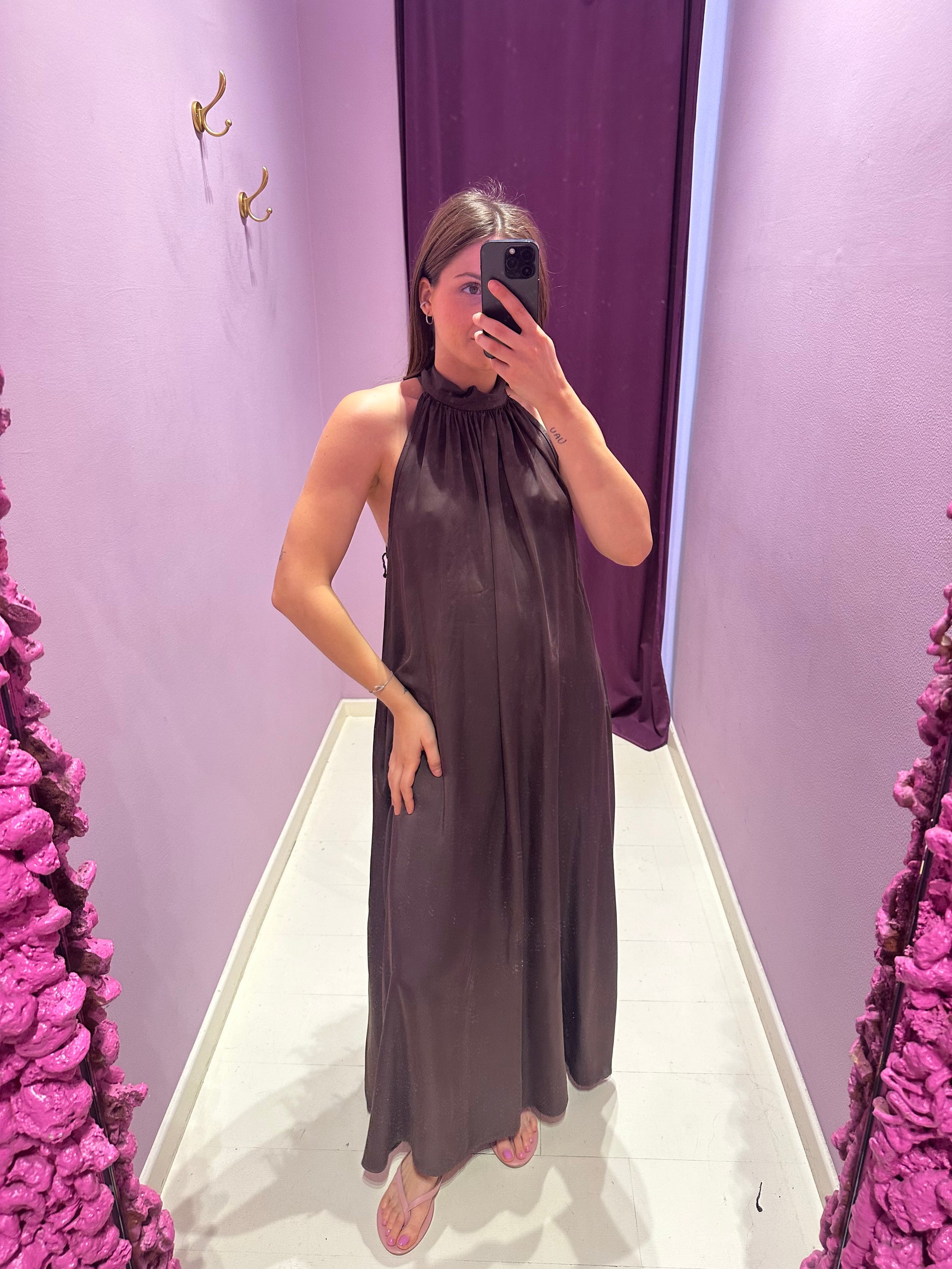 Vestito Amal Marrone