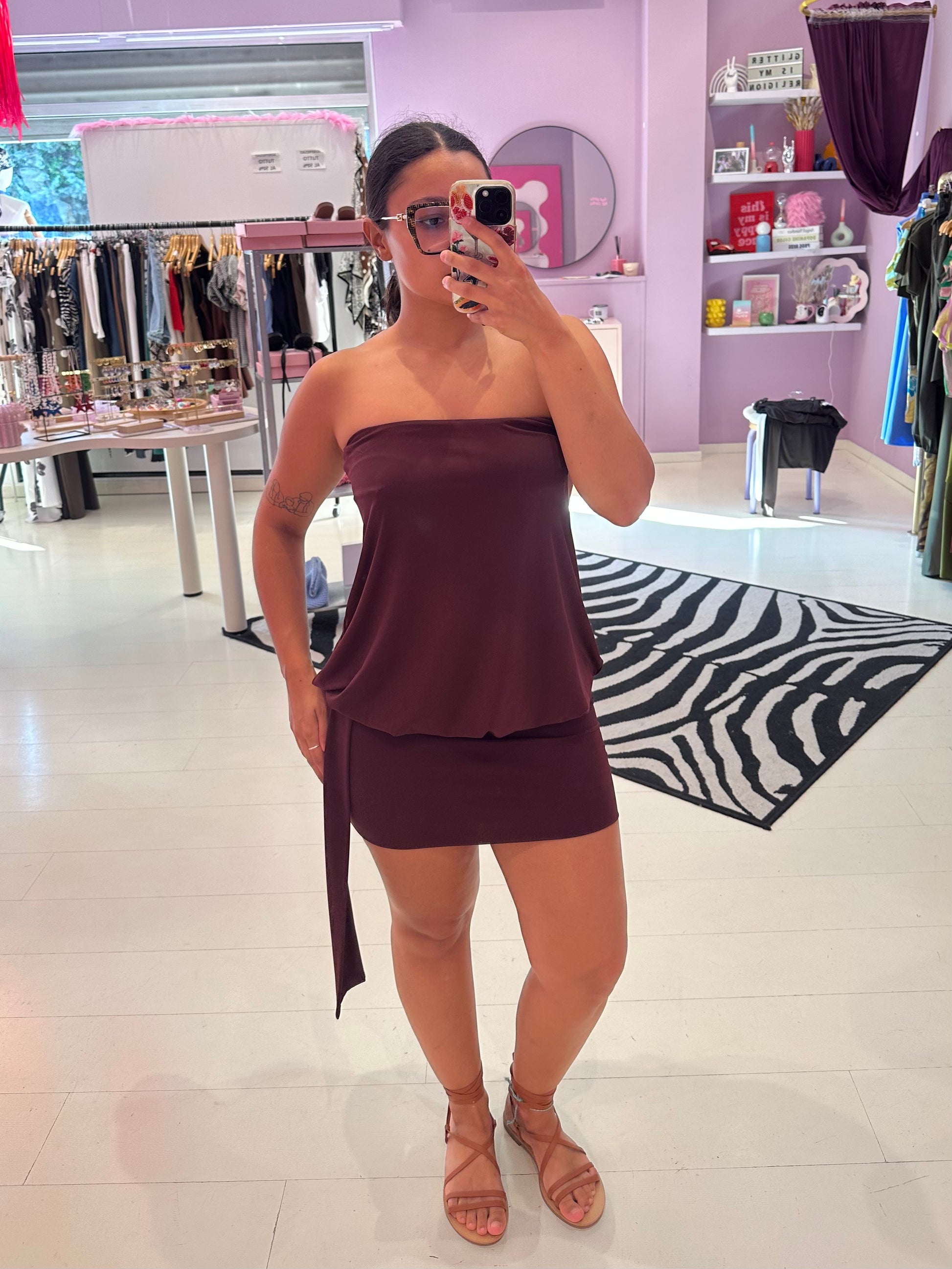 Abito Zante Bordeaux