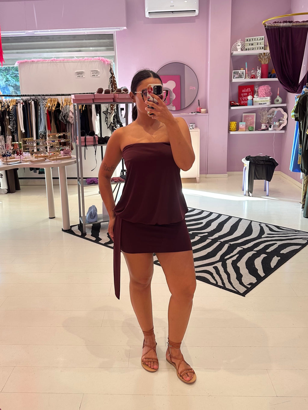 Abito Zante Bordeaux